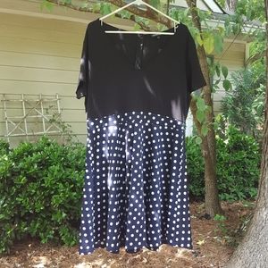 NWT Black & Navy Dress 2XL
